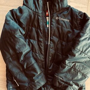Kids lightweight Columbia puffer jacket xxs black
